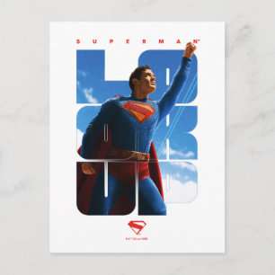 Superman Look Up Pose Briefkaart