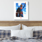 Superman Look Up Pose Canvas Afdruk (Insitu (Slaapkamer))