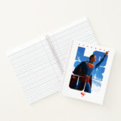 Superman Look Up Pose Notitieboek (Binnen)