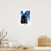 Superman Look Up Pose Poster (Keuken)