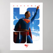Superman Look Up Pose Poster (Voorkant)