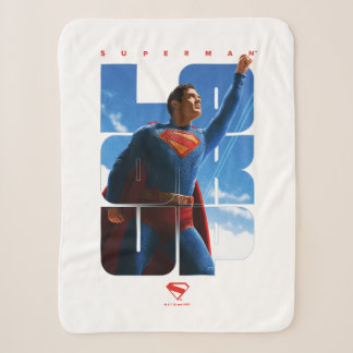 Superman Look Up Pose Sherpa Deken