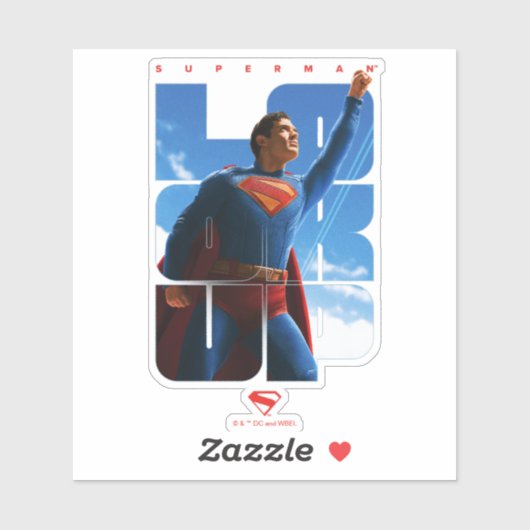 Superman Look Up Pose Sticker (Vel)