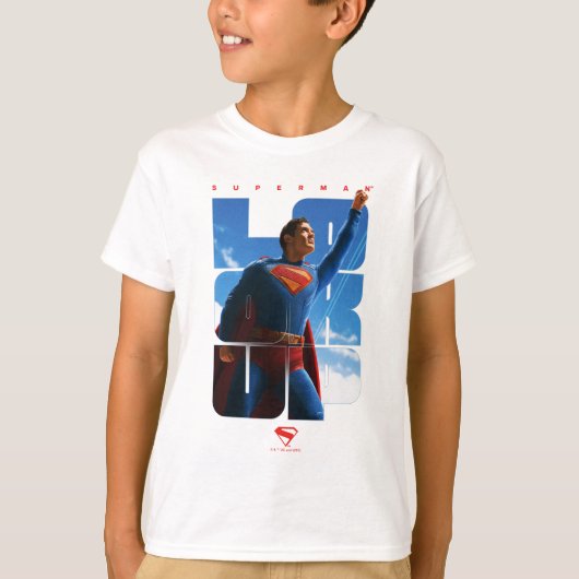Superman Look Up Pose T-shirt (Voorkant)