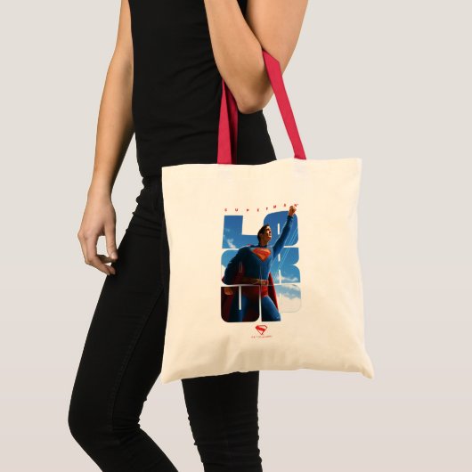 Superman Look Up Pose Tote Bag (Voorkant (product))
