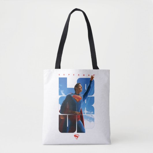 Superman Look Up Pose Tote Bag (Voorkant)