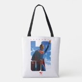 Superman Look Up Pose Tote Bag (Achterkant)