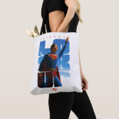 Superman Look Up Pose Tote Bag (Dichtbij)