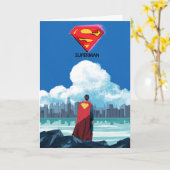 Superman Man of Steel Vaderdag Kaart (Gele Bloem)