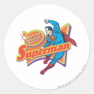 Superman - Man staal Ronde Sticker