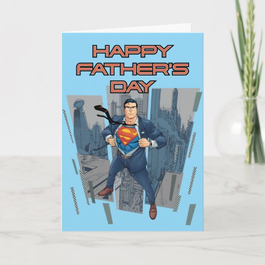 Superman Man Vaderdag Kaart (Voorkant)