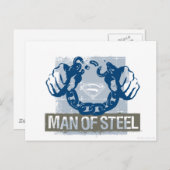 Superman-Man van staal Briefkaart (Voorkant / Achterkant)