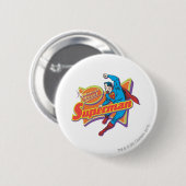 Superman - Man van staal Ronde Button 5,7 Cm (Voorkant /achterkant)
