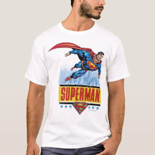 Superman met cityscape t-shirt