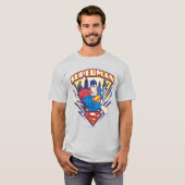 Superman met elektriciteit t-shirt (Voorkant volledig)