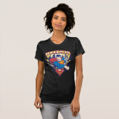 Superman met elektriciteit t-shirt (Voorkant volledig)