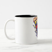 Superman met elektriciteit tweekleurige koffiemok (Links)