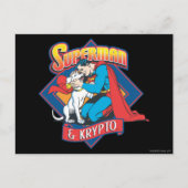 Superman met Krypto Briefkaart (Voorkant)