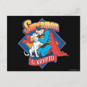 Superman met Krypto Briefkaart