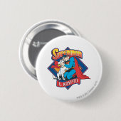Superman met Krypto Ronde Button 5,7 Cm (Voorkant /achterkant)