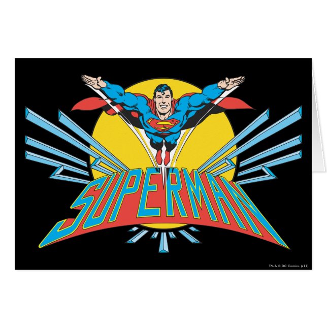 Superman met letters (Voorkant Horizontaal)