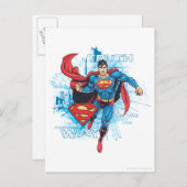 Superman met Logo Briefkaart (Voorkant / Achterkant)
