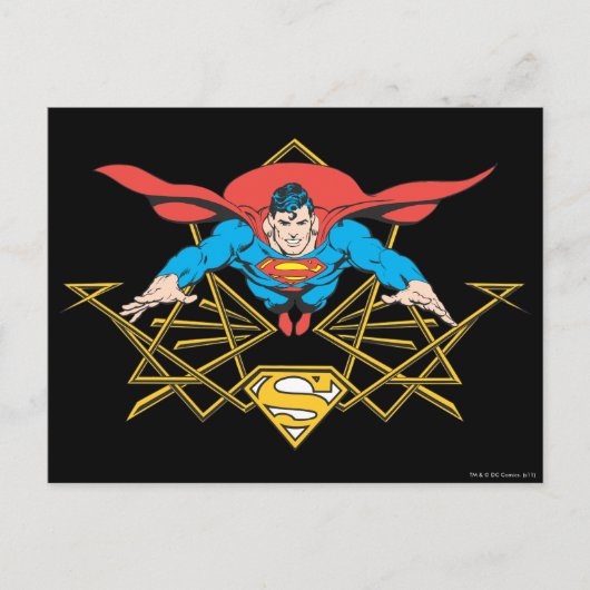 Superman met Logo Briefkaart (Voorkant)