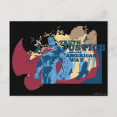 Superman met vogels briefkaart (Voorkant)