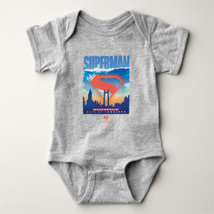 Superman Metropolis Silhouet Romper