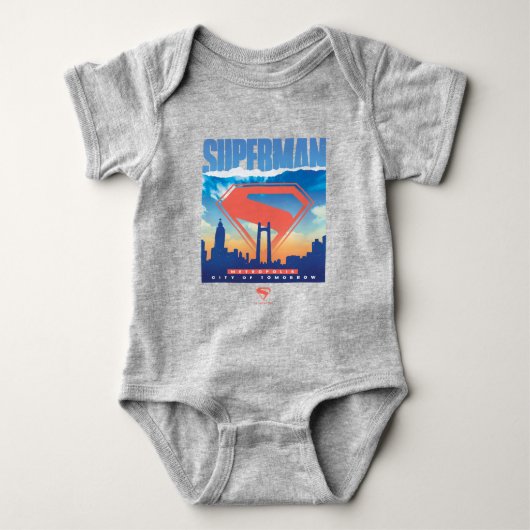 Superman Metropolis Silhouet Romper (Voorkant)