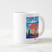 Superman Metropolis Skyline Grote Koffiekop (Voorkant rechts)