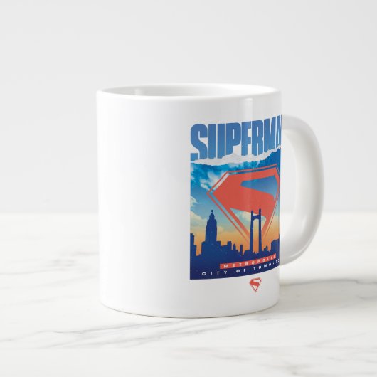 Superman Metropolis Skyline Grote Koffiekop (Voorkant rechts)
