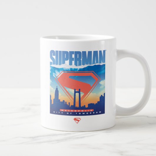 Superman Metropolis Skyline Grote Koffiekop (Rechts)