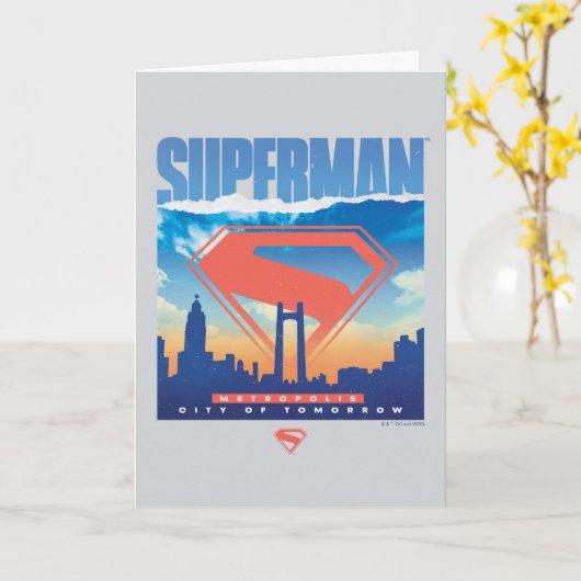 Superman Metropolis Skyline Kaart (Gele Bloem)