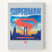 Superman Metropolis Skyline Notitieboek (Achterkant)
