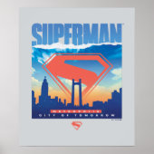 Superman Metropolis Skyline Poster (Voorkant)