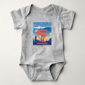 Superman Metropolis Skyline Romper (Voorkant)