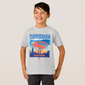 Superman Metropolis Skyline T-shirt (Voorkant volledig)