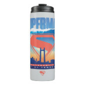Superman Metropolis Skyline Thermosbeker (Voorkant)