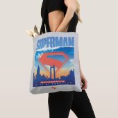 Superman Metropolis Skyline Tote Bag (Dichtbij)