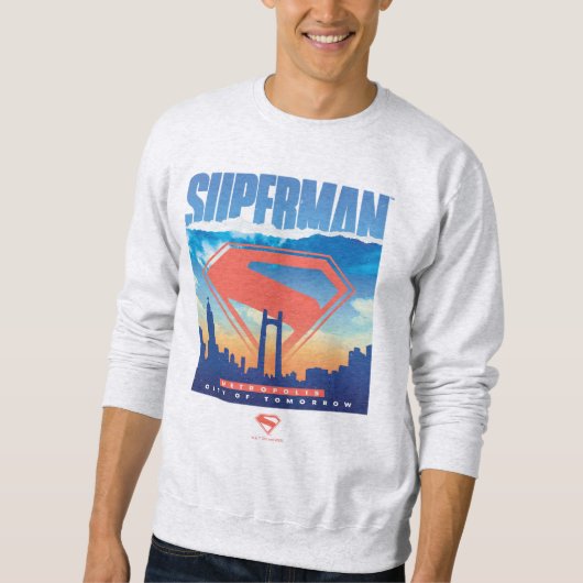 Superman Metropolis Skyline Trui (Voorkant)
