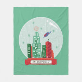 Superman Metropolis Snow Globe Graphic Fleece Deken (Voorkant)