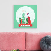 Superman Metropolis Snow Wereldbol Graphic Canvas Afdruk (Insitu (Woonkamer))