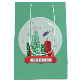 Superman Metropolis Snow Wereldbol Graphic Medium Cadeauzakje (Achterkant)