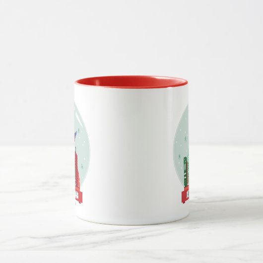 Superman Metropolis Snow Wereldbol Graphic Mok (Midden)