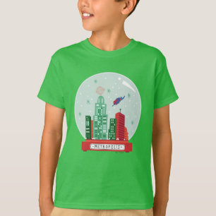 Superman Metropolis Snow Wereldbol Graphic T-shirt