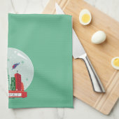 Superman Metropolis Snow Wereldbol Graphic Theedoek (Quarter Fold)