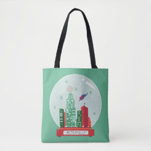 Superman Metropolis Snow Wereldbol Graphic Tote Bag