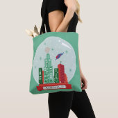 Superman Metropolis Snow Wereldbol Graphic Tote Bag (Dichtbij)