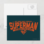 Superman - Mijn Hero sinds voor altijd Briefkaart (Voorkant / Achterkant)